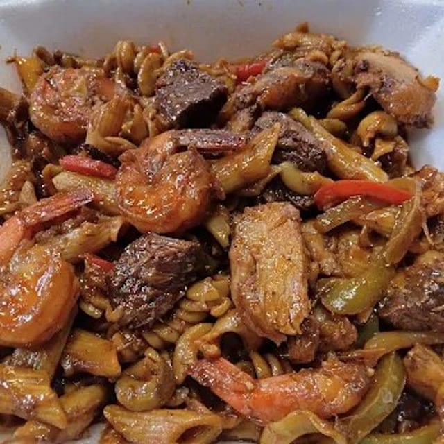 Vegan Rasta Pasta (Chicken or Steak Etc.).